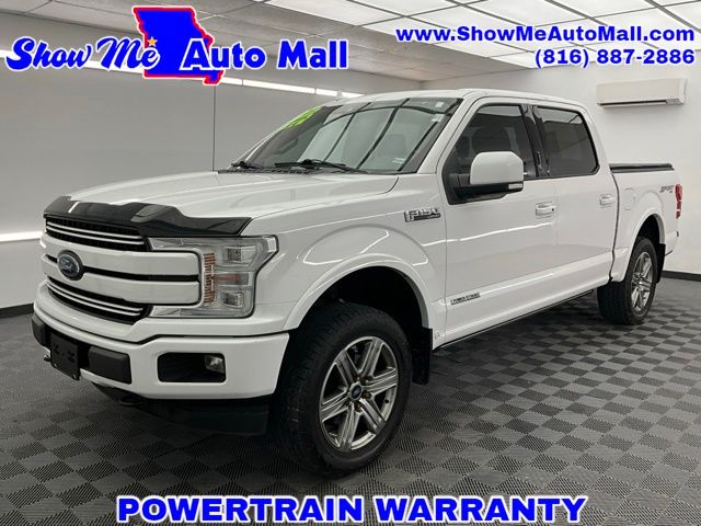 White 2018 Ford F-150 Lariat SuperCrew 4WD Pickup Truck Four-Wheel Drive