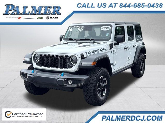 Bright White Clearcoat 2025 Jeep Wrangler 4xe SUV / Crossover Four-Wheel Drive 8-Speed Automatic