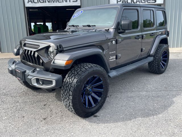 2018 Jeep Wrangler Unlimited Sahara - Granite Crystal Metallic Clearcoat exterior view 3