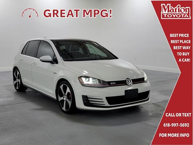 White 2016 Volkswagen Golf GTI Hatchback Front-Wheel Drive Automatic