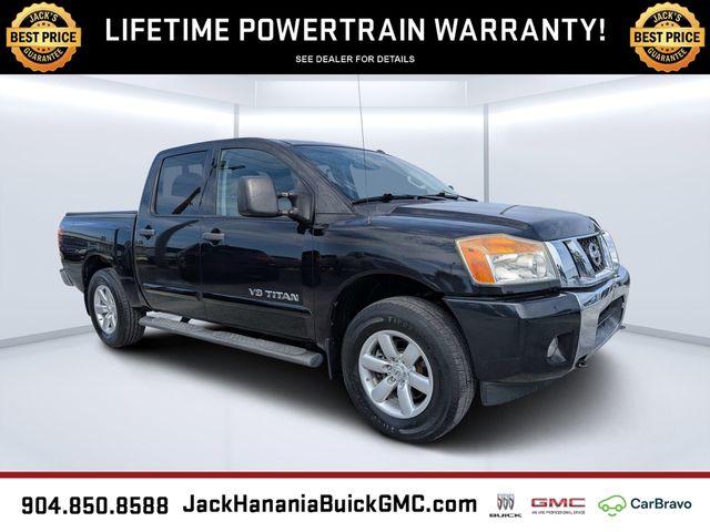 Galaxy Black Metallic 2014 Nissan Titan Pickup Truck 4X2 5-Speed Automatic