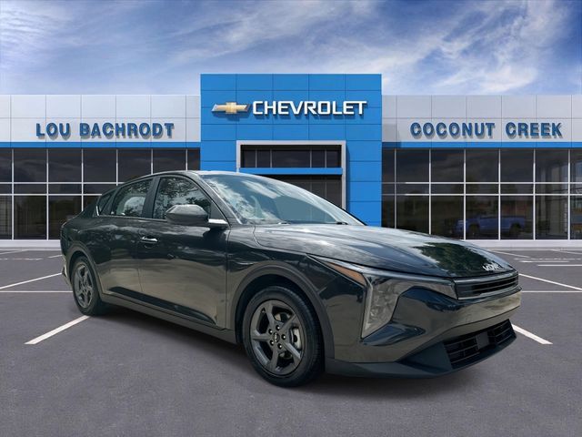 Gray 2025 Kia K4 LXS FWD Sedan Front-Wheel Drive Continuously Variable Transmission