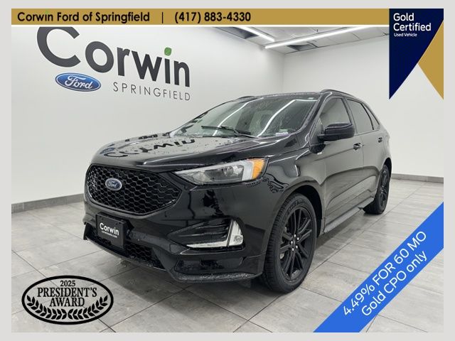 Black Metallic 2024 Ford Edge ST Line AWD SUV / Crossover All-Wheel Drive 8-Speed Automatic