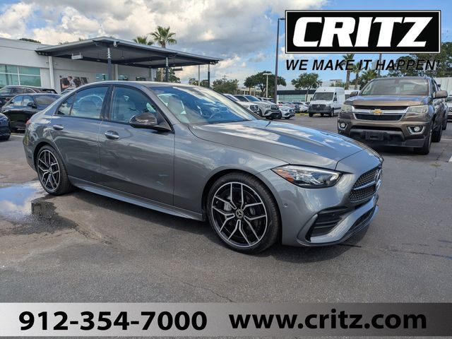 Selenite Gray Metallic 2026 Mercedes-Benz C-Class Sedan Rear-Wheel Drive 9-Speed Automatic