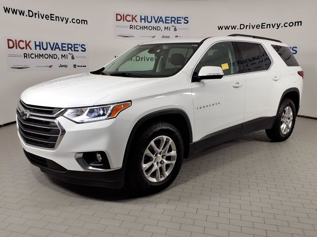 Summit White 2021 Chevrolet Traverse SUV / Crossover Four-Wheel Drive 9-Speed Automatic