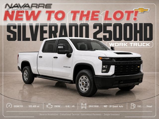Summit White 2021 Chevrolet Silverado 2500HD Pickup Truck Four-Wheel Drive Automatic