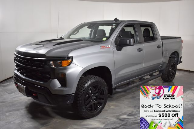 Sterling Gray Metallic 2023 Chevrolet Silverado 1500 Pickup Truck Four-Wheel Drive Automatic