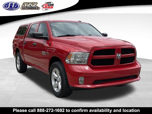Flame Red Clearcoat 2014 RAM 1500 Pickup Truck Four-Wheel Drive 6-Speed Automatic