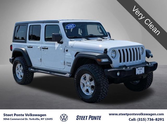 Bright White Clearcoat 2021 Jeep Wrangler SUV / Crossover Four-Wheel Drive 8-Speed Automatic