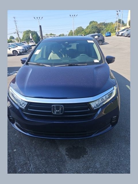 Blue 2022 Honda Odyssey Minivan Front-Wheel Drive Automatic