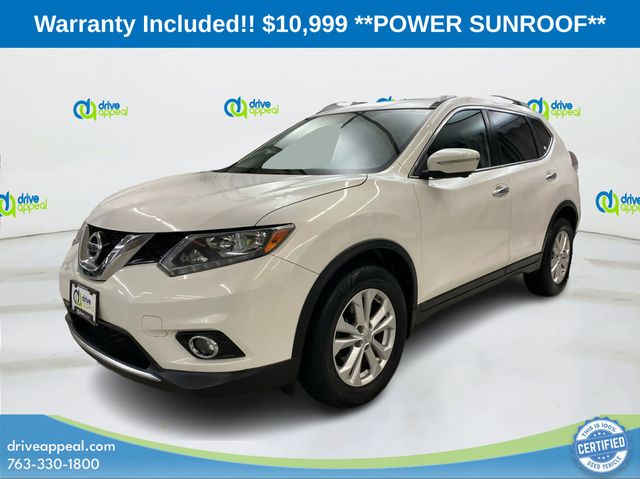 Moonlight White 2014 Nissan Rogue SV AWD SUV / Crossover All-Wheel Drive Continuously Variable Transmission
