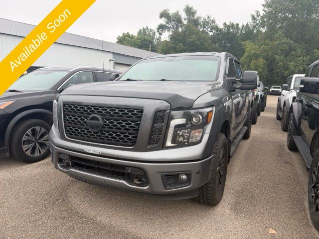Gray 2019 Nissan Titan Pickup Truck Four-Wheel Drive 7-Speed Automatic