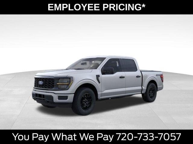 Iconic Silver Metallic 2026 Ford F-150 STX SuperCrew 4WD Pickup Truck Four-Wheel Drive Automatic