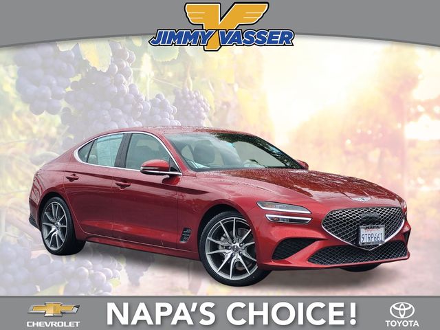 Havana Red 2023 Genesis G70 2.0T RWD Sedan Rear-Wheel Drive 8-Speed Automatic