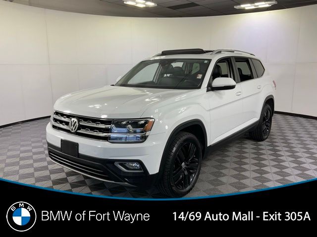 Pure White 2019 Volkswagen Atlas SUV / Crossover All-Wheel Drive 8-Speed Automatic