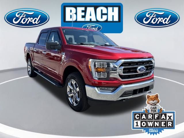 Rapid Red Metallic Tinted Clearcoat 2022 Ford F-150 Pickup Truck Four-Wheel Drive Automatic