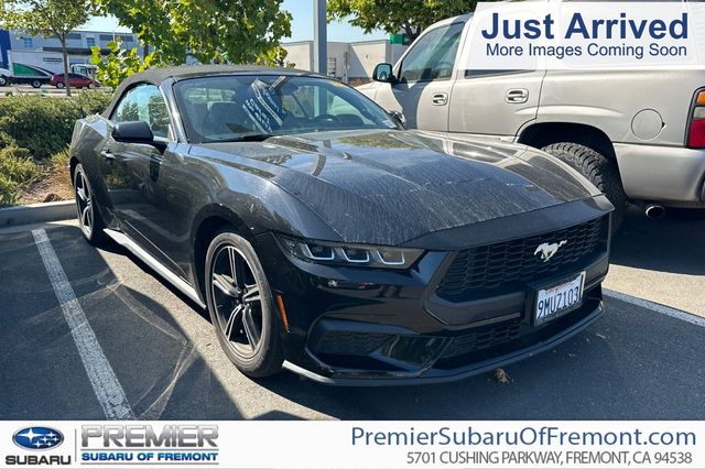 Shadow Black 2024 Ford Mustang Convertible Rear-Wheel Drive Automatic