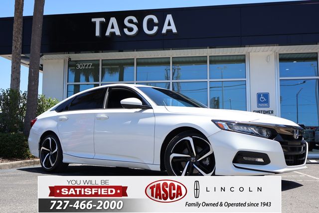 Platinum White 2020 Honda Accord Sedan Front-Wheel Drive Continuously Variable Transmission