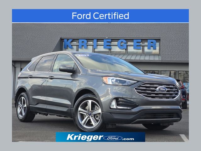 Carbonized Gray Metallic 2022 Ford Edge SEL AWD SUV / Crossover All-Wheel Drive 8-Speed Automatic
