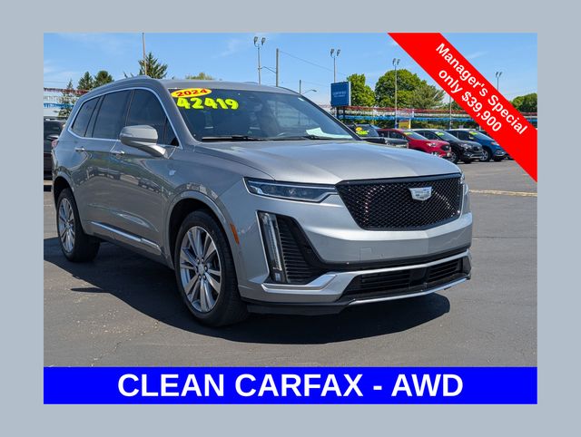 Argent Silver Metallic 2024 Cadillac XT6 SUV / Crossover Four-Wheel Drive 9-Speed Automatic