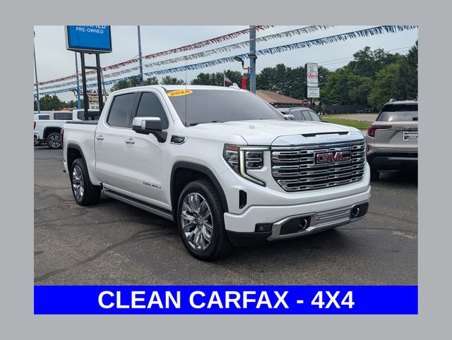 White Frost Tricoat 2024 GMC Sierra 1500 Pickup Truck Four-Wheel Drive Automatic