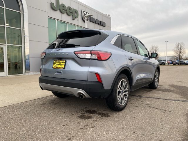 2022 Ford Escape SEL - Iced Blue Silver Metallic exterior view 5