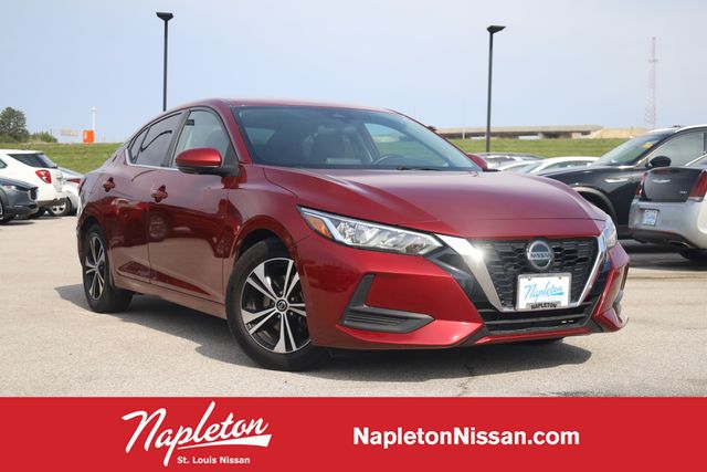 Red (Scarlet Ember Tintcoat) 2020 Nissan Sentra SV FWD Sedan Front-Wheel Drive Continuously Variable Transmission