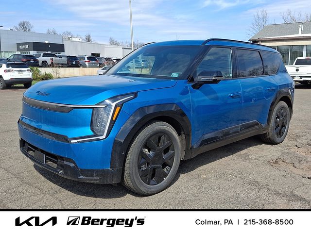 Ocean Blue 2026 Kia EV9 Land AWD SUV / Crossover All-Wheel Drive 1-Speed Automatic
