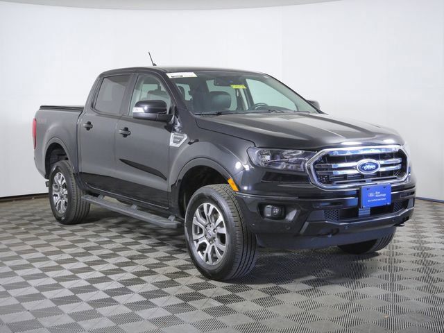 Shadow Black 2022 Ford Ranger Lariat SuperCrew 4WD Pickup Truck Four-Wheel Drive Automatic