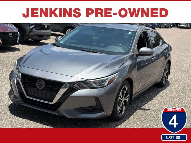 Gray (Gun Metallic) 2021 Nissan Sentra Sedan Front-Wheel Drive Continuously Variable Transmission
