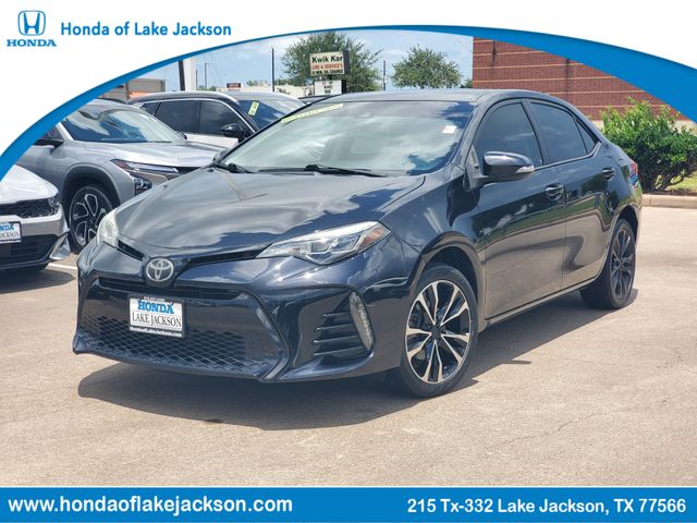 Black Sand Pearl 2017 Toyota Corolla Sedan Front-Wheel Drive Continuously Variable Transmission