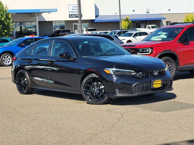 Blue Lagoon Pearl 2026 Honda Civic Hatchback Hatchback Front-Wheel Drive Continuously Variable Transmission