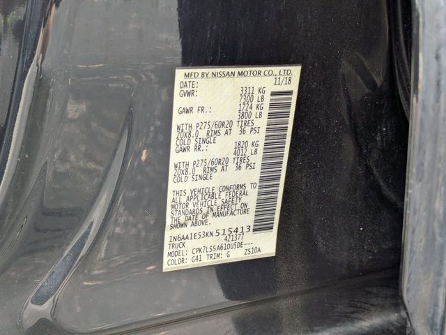 Used 2019 Nissan Titan SV 4D Crew Cab
