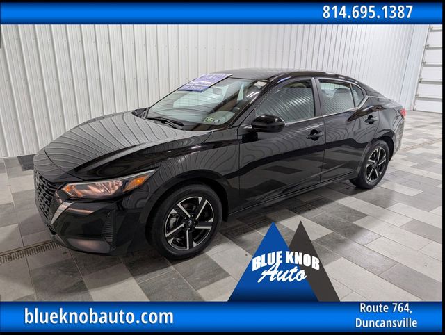 Super Black 2025 Nissan Sentra SV FWD Sedan Front-Wheel Drive Continuously Variable Transmission