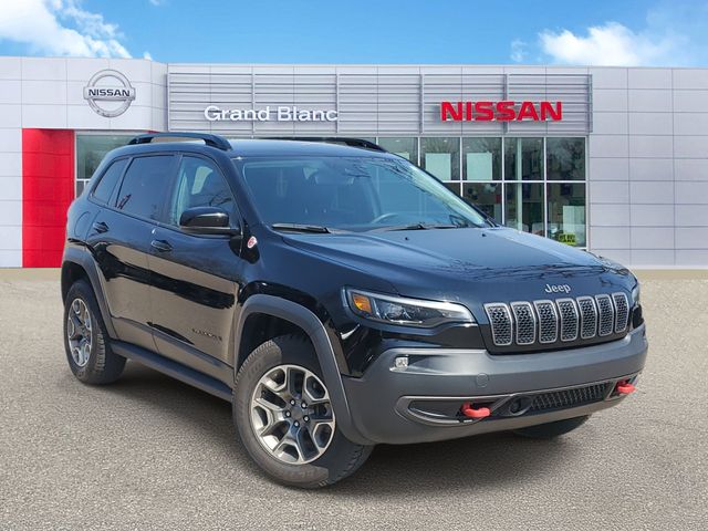 Diamond Black Crystal Pearlcoat 2022 Jeep Cherokee Trailhawk 4WD SUV / Crossover Four-Wheel Drive 9-Speed Automatic