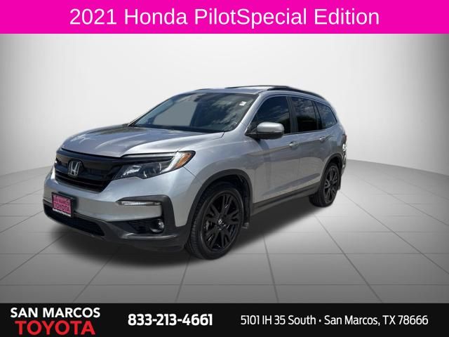 Lunar Silver Metallic 2021 Honda Pilot SUV / Crossover Front-Wheel Drive 9-Speed Automatic