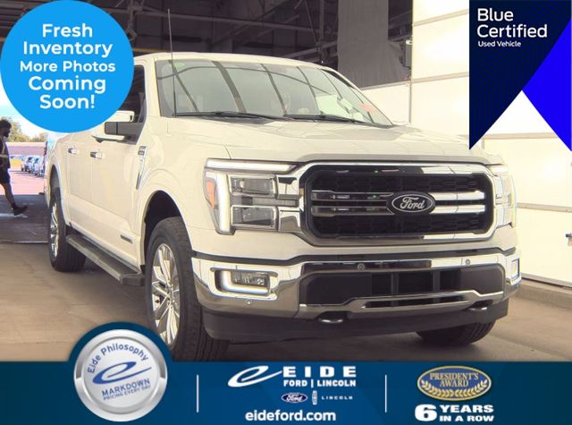 Star White Metallic Tri-Coat 2024 Ford F-150 Pickup Truck Four-Wheel Drive Automatic