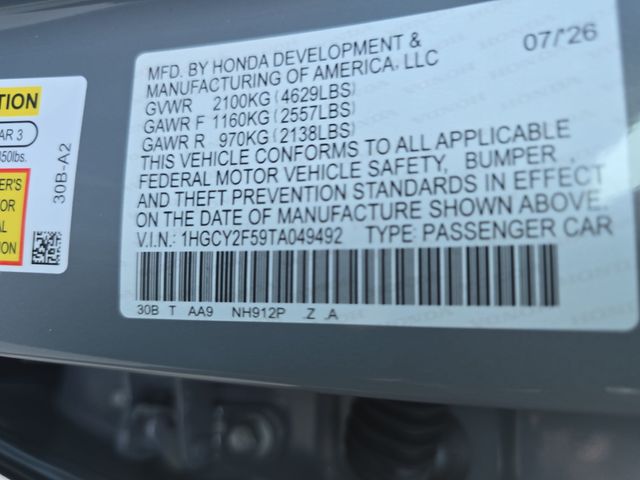 New 2026 Honda Accord Hybrid Sedan