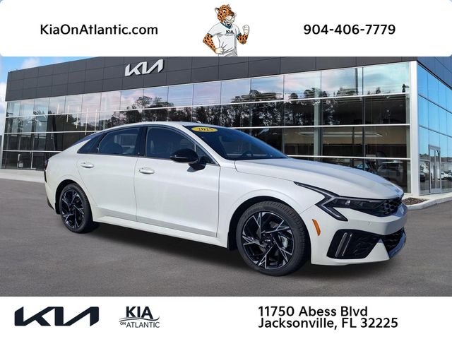 Snow White Pearl 2025 Kia K5 GT-Line FWD Sedan Front-Wheel Drive 8-Speed Automatic