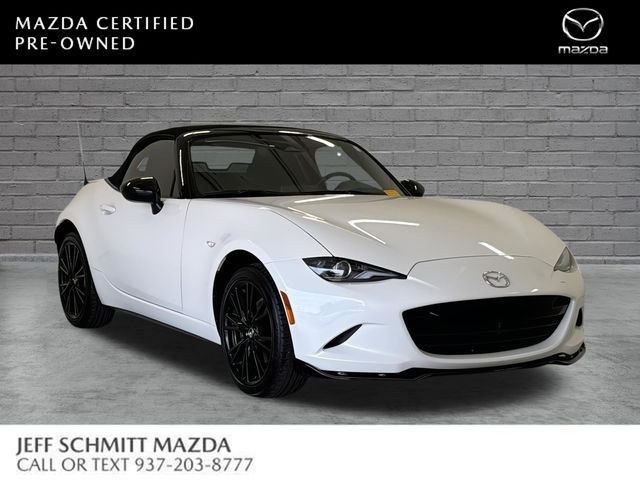 Snowflake White Pearl Mica 2025 Mazda MX-5 Miata Convertible Rear-Wheel Drive 6-Speed Manual