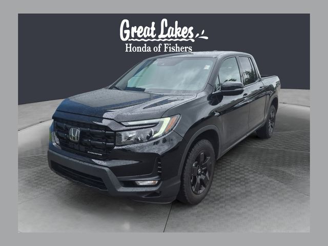 Crystal Black Pearl 2025 Honda Ridgeline Pickup Truck All-Wheel Drive 9-Speed Automatic