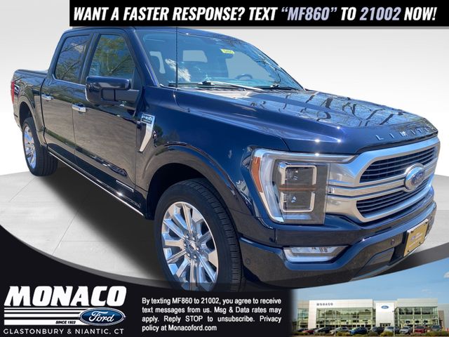 Blue Metallic 2023 Ford F-150 Pickup Truck Four-Wheel Drive Automatic