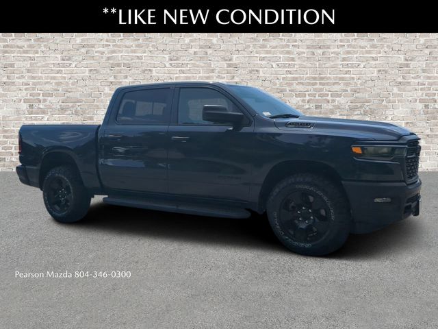 Blue Metallic 2025 RAM 1500 Warlock 4dr Crew Cab 4WD Pickup Truck Four-Wheel Drive 8-Speed Automatic
