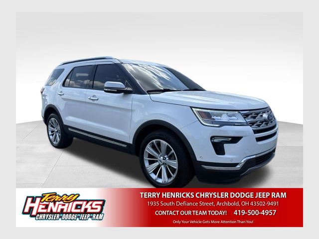 White Platinum Clearcoat Metallic 2018 Ford Explorer SUV / Crossover All-Wheel Drive 6-Speed Automatic