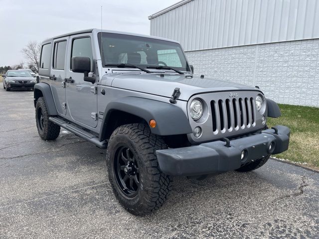 Billet Silver Metallic Clearcoat 2018 Jeep Wrangler JK Unlimited Sport 4WD SUV / Crossover Four-Wheel Drive 6-Speed Manual