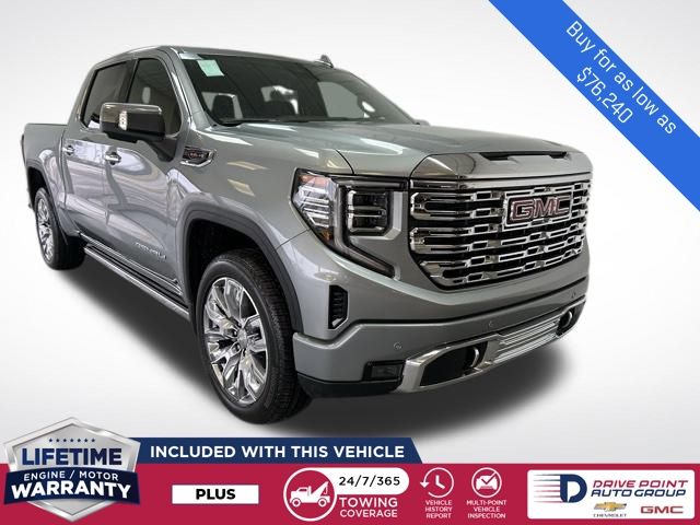 Sterling Metallic 2026 GMC Sierra 1500 Denali Crew Cab 4WD Pickup Truck Four-Wheel Drive Automatic