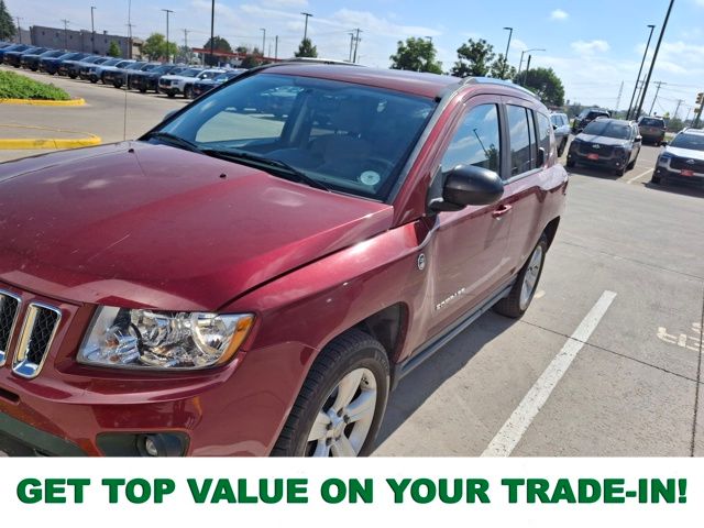 Deep Cherry Red Crystal Pearlcoat 2012 Jeep Compass SUV / Crossover Four-Wheel Drive Continuously Variable Transmission