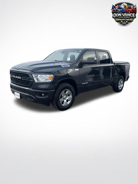Gray (Maximum Steel Metallic Clearcoat) 2020 RAM 1500 Big Horn Crew Cab 4WD Pickup Truck Four-Wheel Drive 8-Speed Automatic