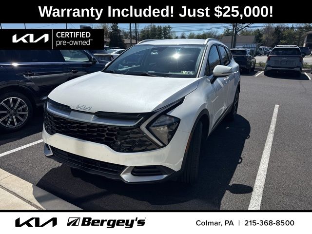 Snow White Pearl 2023 Kia Sportage Hybrid EX AWD SUV / Crossover All-Wheel Drive 6-Speed Automatic