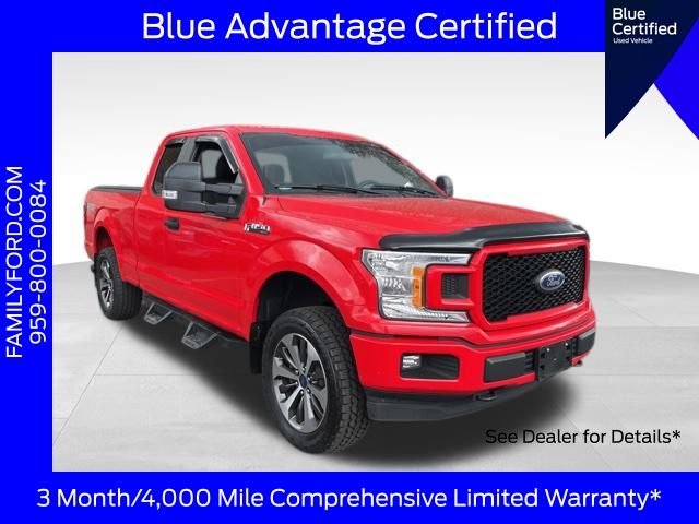 Race Red 2019 Ford F-150 XL SuperCab 4WD Pickup Truck Four-Wheel Drive Automatic